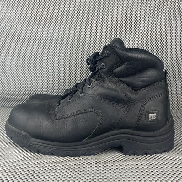 Timberland PRO Titan 6 Boots Mens 13 M Black Leather Composite Toe Lace Up main image 8